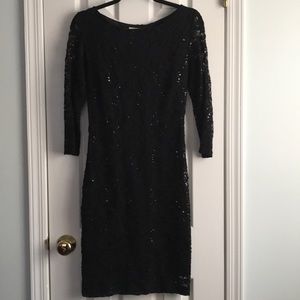 RSVP black lace & sequin dress